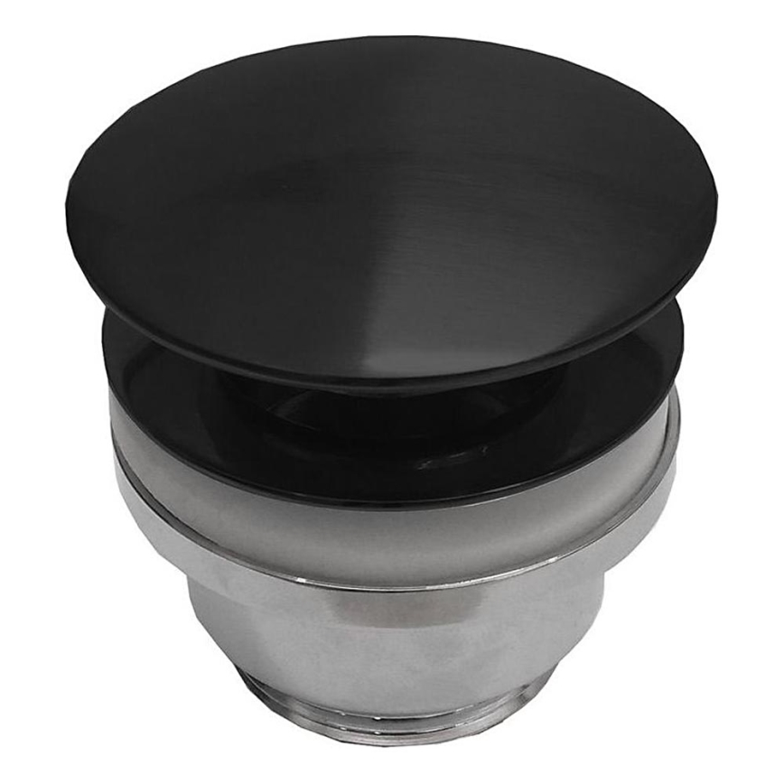 BATH DELUXE 33-004-05-02-04 - Umyvadlová výpusť RODBY pr. 6,6 cm černá